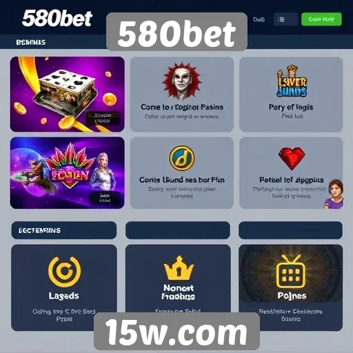 Características e funcionalidades do site de jogos 580bet
